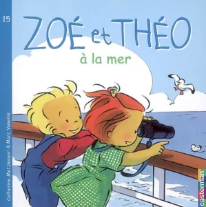 Zoé et Théo à la mer