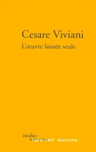 oeuvre laissée seule (L')