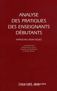 Analyse des pratiques des enseignants débutants