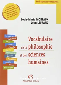 Nouveau vocabulaire de la philosophie et des sciences humaines