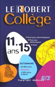 Le Robert Collège,11 15 ans