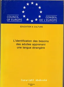 L'identification des besoins des adultes apprenant une langue étrangère