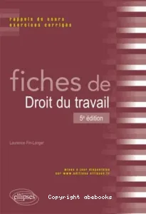 Fiches de Droit du travail