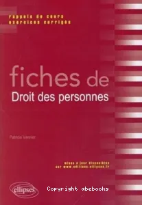 Fiches de Droit des personnes