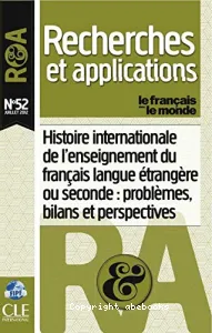 Français dans le monde, recherches et applications (Le).