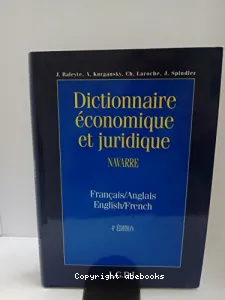 Dictionnaire économique et juridique