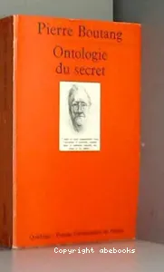 ONTOLOGIE DU SECRET.