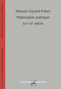 PHILOSOPHIE POLITIQUE