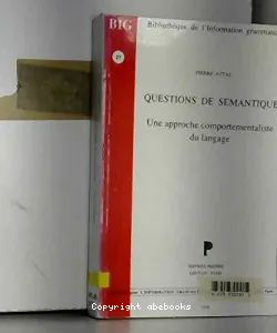 Questions de sémantique