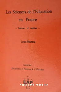 SCIENCES DE L'EDUCATION EN FRANCE