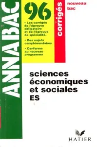 SCIENCES ECONOMIQUES ET SOCIALES