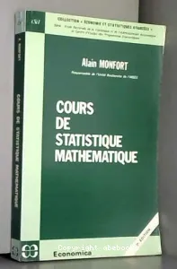 Cours de statistique mathématique