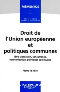 Droit de l'Union européenne et politiques communes