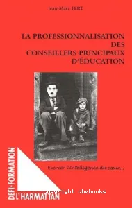 professionnalisation des conseillers principaux d'éducation (La)