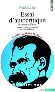 Essai d'autocritique et autres préfaces