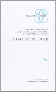 Faculté de juger (La)