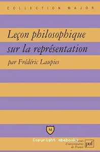 Leçon philosophique sur la représentation