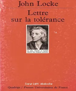 Lettre sur la tolérance