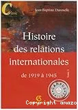 Histoire des relations internationales de 1919 à 1945