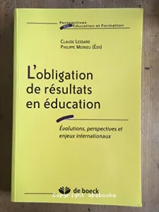 Obligation de résultats en éducation (L')