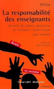 Respnsabilité des enseignants (la)