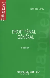 Droit pénal général