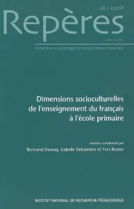 Dimensions socioculturelles de l'enseignement du français à l'école primaire