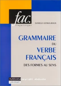Grammaire du verbe français des formes au sens