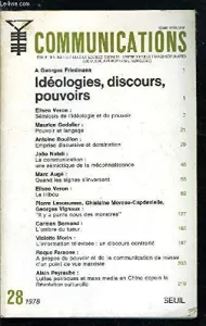 Idéologie, discours, pouvoirs