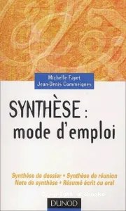 Synthèse mode d'emploi