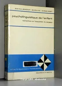 Psycholinguistique de l'enfant