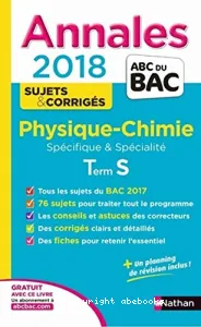 Physique-Chimie Tle S spécifiques & spécialité