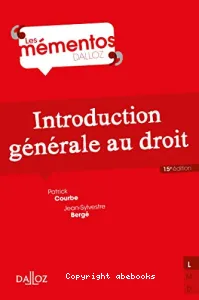 Introduction générale au droit