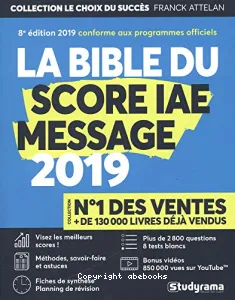 La Bible du Score IAE Message