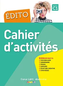 Edito, cahier d'activités