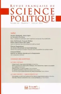 Revue française de science politique Volume 63 N° 1, Février 2013