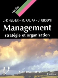 Management stratégie et organisation