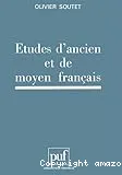 études d'ancien et de moyen français