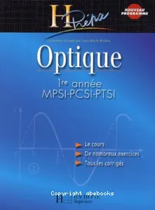 Optique 1ère année MPSI-PCSI-PTSI