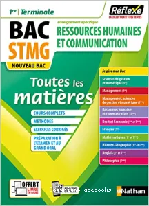 Ressources humaines et communication 1re, terminale, bac STMG, enseignement spécifique