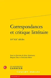 Correspondances et critique littéraire