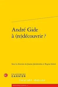 André Gide à (re)découvrir ?