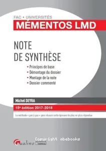 Note de synthèse