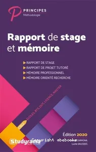 Rapport de stage et mémoire