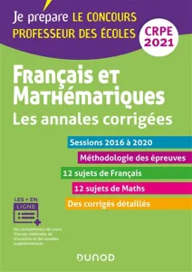 Français et mathématiques, CRPE 2021