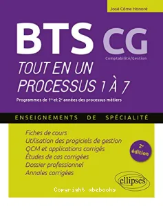 BTS CG, comptabilité gestion