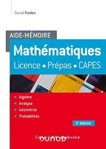 Mathématiques, aide-mémoire