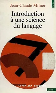 Introduction à une science du langage