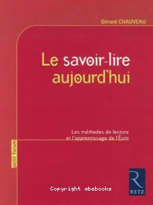 Savoir lire aujourd'hui (Le)