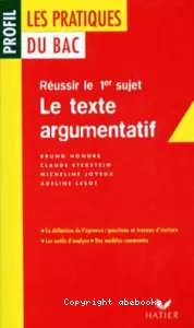 Le texte argumentatif